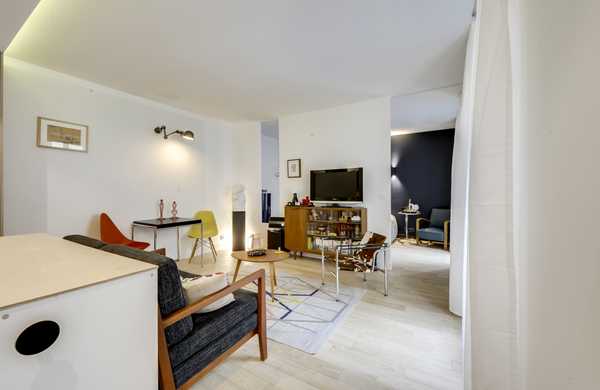 Rénovation complète d'un appartement 2 pièces par un architecte d'intérieur à Lyon