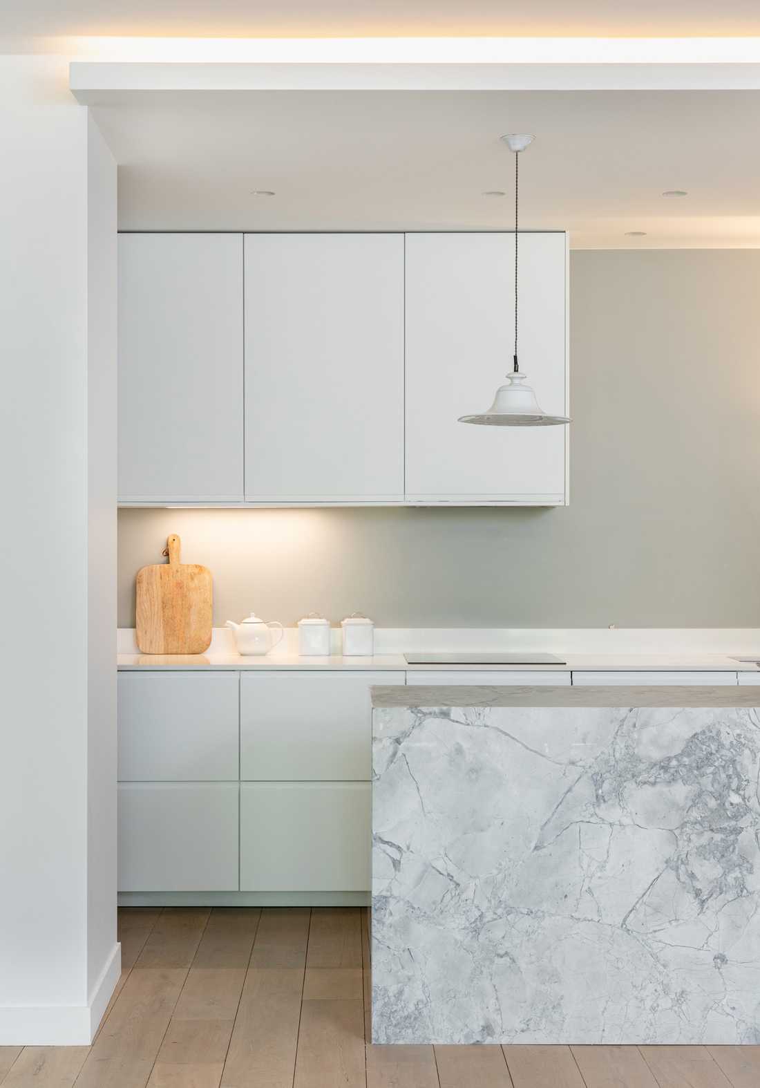 Kitchen design of a new apartment by an interior designer in Lyon